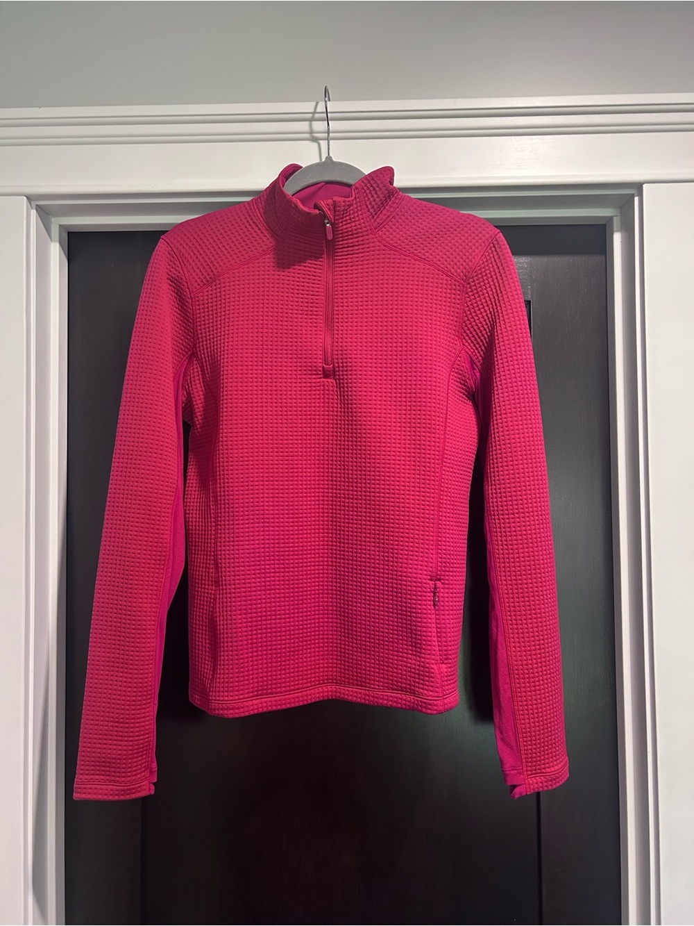 Lululemon Size 8 Women's Waffle Knit Half Zip Top